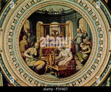 PENELOPE EN SU GRÖSSER - SIGLO XV-RENACIMIENTO ITALIANO. Autor: Sandro Botticelli (1445-1510). Lage: Palacio Vecchio, Florenz, Italien. Stockfoto