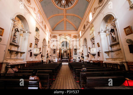 Igreja do Santíssimo Sacramento da Boa Vista, Na Rua Imperatriz Tereza Cristina, Bairro da Boa Vista, Recife, PE. Stockfoto