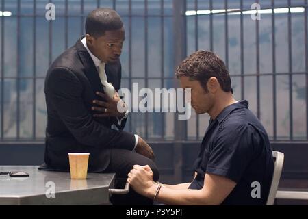 Original Film Titel: gesetzestreue Bürger. Englischer Titel: gesetzestreue Bürger. Regisseur: F. GARY GRAY. Jahr: 2009. Stars: Gerard Butler und Jamie Foxx. Credit: WARP FILMS/Album Stockfoto