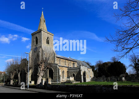 St Marys Kirche, Doddington Dorf, Cambridgeshire, England, Großbritannien Stockfoto