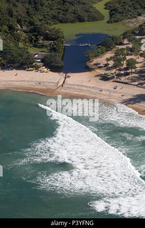 Vista aérea da Praia de Grumari, Rio de Janeiro - RJ - Brasil. Stockfoto