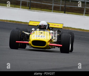 Adam Simmonds, Lola T142, Derek Bell Trophy, HSCC, Silverstone International Trophy historisches Rennen treffen, Juni 2018, Autos, klassische Rennwagen, Histo Stockfoto