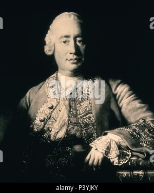 David Hume - 1766 - 76,2 x 63,5 cm, Öl auf Leinwand. Autor: Allan Ramsay (1713-1784). Lage: NATIONAL GALLERY OF SCOTLAND, Edinburgh, Schottland. Auch als: DAVID HUME FILOSOFO E HISTORIADOR ESCOCES bekannt. Stockfoto