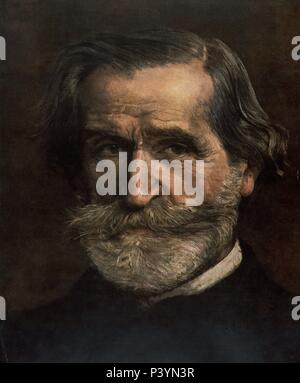 RETRATO DE VERDI - 1886. Autor: Giovanni Boldini (1842-1931). Stockfoto