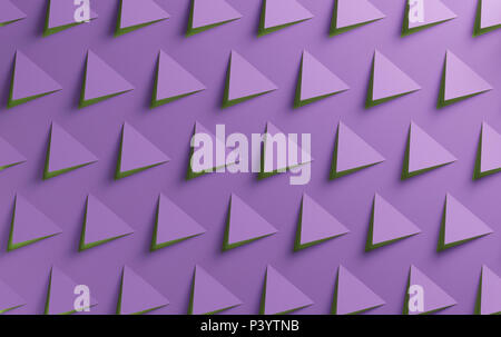 Ultra Violett und Grün PANTONE-Farbe abstrakten geometrischen Hintergrund Stockfoto