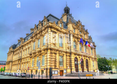 Rathaus von Tourcoing, einer Stadt in der Nähe von Lille in Nordfrankreich Stockfoto