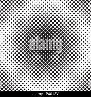 Vektor-Rasterpunkte. Schwarze Punkte auf weißem Hintergrund. Stock Vektor