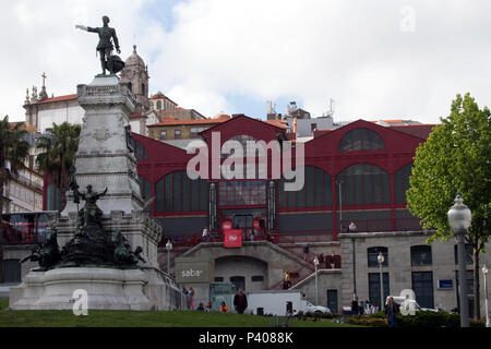 Der Mercado Ferreira Borges markt Porto, Portugal Stockfoto