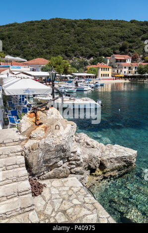 Kióni, Ithaka, Griechenland Stockfoto