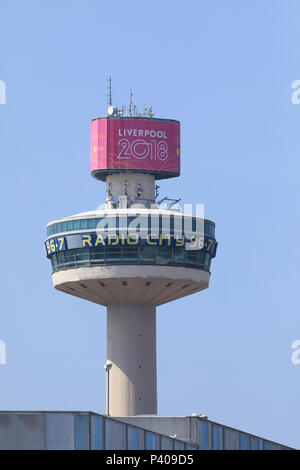 Radio City Tower, oder St. John's Beacon, in Liverpool, Merseyside, NW, England, Grossbritannien Stockfoto