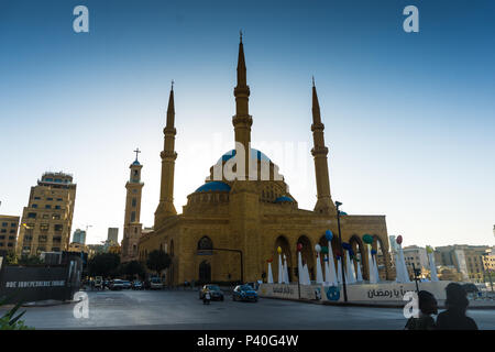 Al Omari Moschee in Beirut Stockfoto