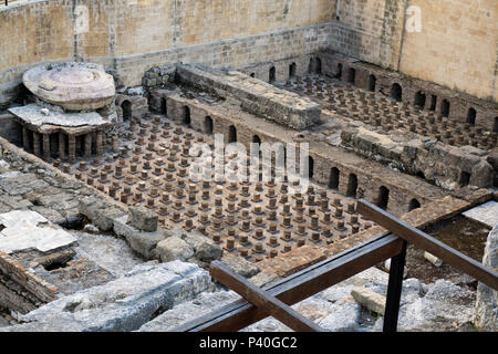 Reste der römischen Bäder in Beirut. Stockfoto