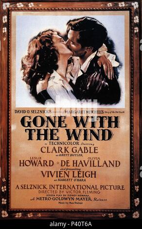 Original Film Titel: MIT DEM WIND. Englischer Titel: MIT DEM WIND. Regisseur: George Cukor; VICTOR FLEMING. Jahr: 1939. Credit: M.G.M/Album Stockfoto