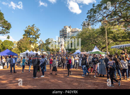 Französische Fair an der Plaza Francia - Buenos Aires, Argentinien Stockfoto