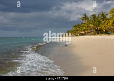 Der Strand von Le Morne Brabant, Mauritius Stockfoto