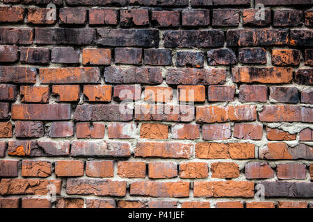 Red Brick alte Mauer, Textur grunge Hintergrund Stockfoto