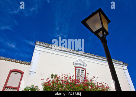 Goiás Velho-GO Arquitetura de Goiás Cidade de Goiás Cidade Histórica Centro oeste Goiás Velho Goiás Brasilien Luminária Flores Jardim Stockfoto