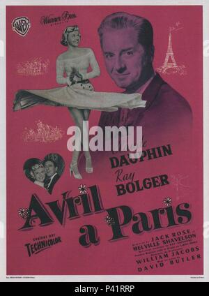 Original Film Titel: APRIL IN PARIS. Englischer Titel: APRIL IN PARIS. Regisseur: David Butler. Jahr: 1952. Quelle: WARNER BROTHERS/Album Stockfoto