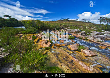Casca d'Anta - Serra da Canastra MG Rio São Francisco Casca d'anta Serra da Canastra Rio Minas Gerais Nordeste Brasil água Doce Stockfoto