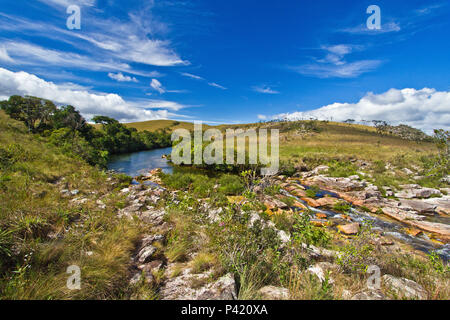 Rio São Francisco Casca d'Anta rio Fluviale água Doce natureza Serra da Canastra Minas Gerais Nordeste Brasil pedras paisagem Turismo Stockfoto