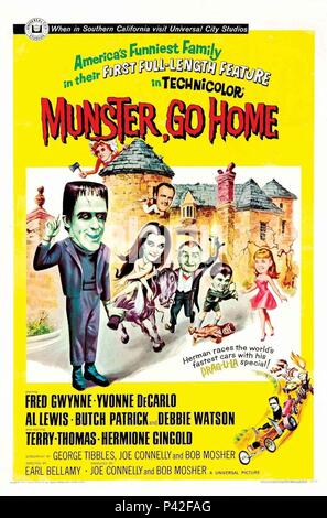 Original Film Titel: Munster, GO HOME!. Englischer Titel: Munster, GO HOME!. Film Regie: EARL BELLAMY. Jahr: 1966. Quelle: UNIVERSAL PICTURES/Album Stockfoto