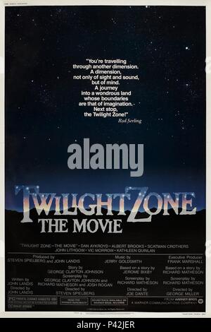 Film Titel: Twilight Zone: Der Film. Englischer Titel: Twilight Zone: Der Film. Regisseur: Steven Spielberg, John Landis, GEORGE MILLER; Joe Dante. Jahr: 1983. Quelle: WARNER BROTHERS/Album Stockfoto