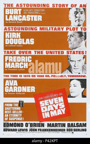 Original Film Titel: SIEBEN TAGE IM MAI. Englischer Titel: SIEBEN TAGE IM MAI. Regisseur: John FRANKENHEIMER. Jahr: 1964. Quelle: Paramount Pictures/Album Stockfoto