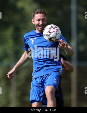 Magdeburg, Deutschland. 20 Juni, 2018. Fußball, 2. Bundesliga, Training. 1. FC Magdeburg newcomer Rico Preissinger. Credit: Ronny Hartmann/dpa-Zentralbild/dpa/Alamy leben Nachrichten Stockfoto