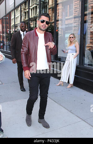 NEW YORK, NY, 20. Juni 2018: Dominic Cooper bei Bauen-Serie über die neue Saison der Prediger in New York zu sprechen. Juni 20, 2018 Credit:/RW/MediaPunch Stockfoto