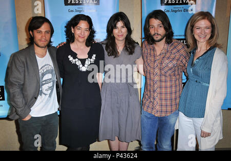 Gael Garcia Bernal, Rachel Rosen, Rebecca Yeldham, Diego Luna und Dawn Hudson - Los Angeles Film Festival 2009 Ankündigung im Palomar Hotel in Los Angeles. - 03 LunaDiego BernalGaelGarcia RosenR YeldhamR HudsonD 03.jpg 03 LunaDiego BernalGaelGarcia RosenR YeldhamR HudsonD 03 Event in Hollywood Leben - Kalifornien, Red Carpet Event, USA, Filmindustrie, Prominente, Fotografie, Bestof, Kunst, Kultur und Unterhaltung, Topix prominente Mode, Besten, Hollywood Leben, Event in Hollywood Leben - Kalifornien, Roter Teppich und backstage, Film Stars, TV Stars, Musik Stockfoto