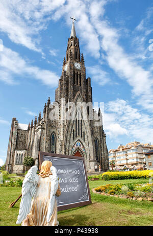 Catedral de Pedra ou Catedral Nossa Senhora de Lourdes, em Canela, RS Stockfoto