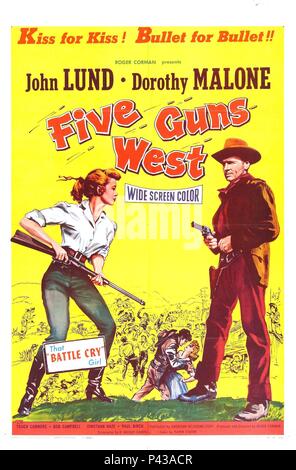 Original Film Titel: FÜNF GEWEHREN WEST. Englischer Titel: FÜNF GEWEHREN WEST. Regisseur: Roger Corman. Jahr: 1955. Credit: PALO ALTO PRODUKTIONEN/Album Stockfoto