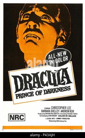 Original Film Titel: Dracula, der Fürst der Finsternis. Englischer Titel: Dracula, der Fürst der Finsternis. Regisseur: Terence Fisher. Jahr: 1966. Credit: Hammer Filme/Album Stockfoto