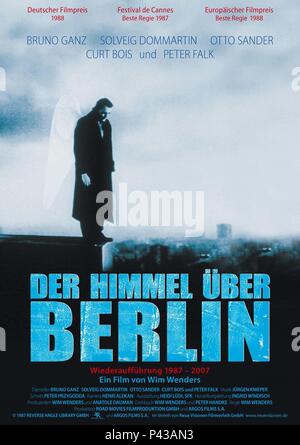 Original Film Titel: DER HIMMEL ÜBER BERLIN. Englischer Titel: FLÜGEL DER SEHNSUCHT. Regisseur: WIM WENDERS. Jahr: 1987. Quelle: Westdeutscher Rundfunk/Album Stockfoto