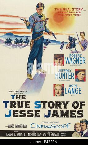 Original Film Titel: DIE WAHRE GESCHICHTE VON Jesse James. Englischer Titel: DIE WAHRE GESCHICHTE VON Jesse James. Regisseur: Nicholas Ray. Jahr: 1957. Quelle: 20th Century Fox/Album Stockfoto