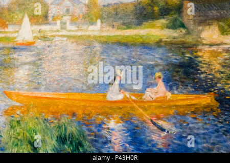 Gemälde mit dem Titel "Die Skiff" (La Yole) von Pierre-Auguste Renoir datiert 1875 Stockfoto