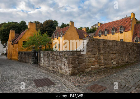 Folgende Sehenswürdigkeiten: Culross Palace, in dem kleinen Dorf folgende Sehenswürdigkeiten: Culross in Fife, Schottland Stockfoto