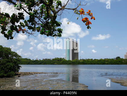 Vista Prefeitura Recife do Cais da Aurora Recife/PE, Brasilien 12/10/2013. Foto: Carlos Ezequiel Vannoni/Fotoarena Stockfoto