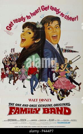 Original Film Titel: DER EINZIGE ORIGINAL FAMILY BAND. Englischer Titel: DIE EINE und EINZIGE ORIGINAL FAMILY BAND. Regisseur: Michael O'Herlihy. Jahr: 1968. Credit: WALT DISNEY PRODUCTIONS/Album Stockfoto