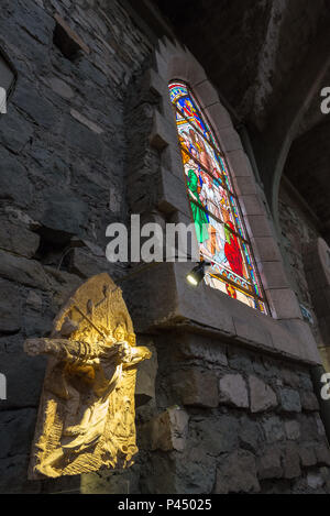 Die Kathedrale Unserer Lieben Frau von Nahuel Huapi [1] (Spanisch: Catedral de Nuestra Señora Del Nahuel Huapi) [2] auch San Carlos de Bariloche entfernt. Stockfoto