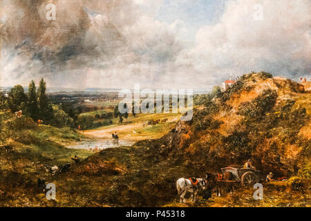 Malerei von Branch Hill Teich an Hampstead Heath John Constable datiert 1828 Stockfoto