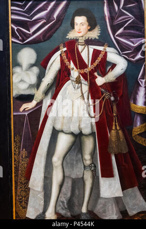 Porträt von George Villiers, Herzog von Buckingham 1 datiert 1616 Stockfoto