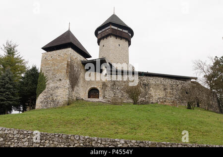 Velika Kladusa Schloss - Kula Hrnjica Muje, Bosnien Stockfoto