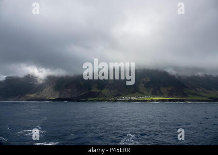 Sturm über Tristan da Cunha, Britisches Überseegebiete Stockfoto