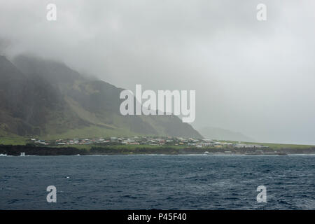 Sturm über Tristan da Cunha, Britisches Überseegebiete Stockfoto