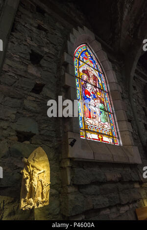 Die Kathedrale Unserer Lieben Frau von Nahuel Huapi [1] (Spanisch: Catedral de Nuestra Señora Del Nahuel Huapi) [2] auch San Carlos de Bariloche entfernt. Stockfoto