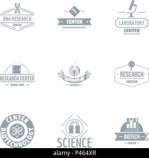 Science center Logo, einfachen Stil Stock Vektor