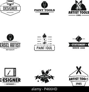 Designer Tool logo, einfachen Stil Stock Vektor