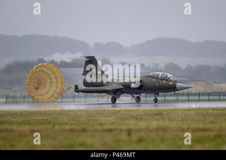 F 104 Starfighter Von der Norwegischen historischen Flug, die Lockheed F-104 Starfighter ist ein 1-Motor, Supersonic interceptor Flugzeuge aus den 60er Jahren Stockfoto