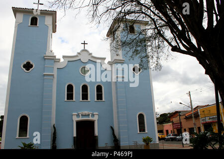 Da Igreja Matriz na Praça Nove de Julho na Cidade de Guararema. GUARAREMA/SP, Brasilien 19/07/2014. (Foto: Celio Coscia/Fotoarena) Stockfoto